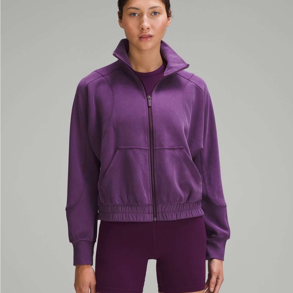 Lululemon Brushed Softstreme Funnel-Neck Zip-Up